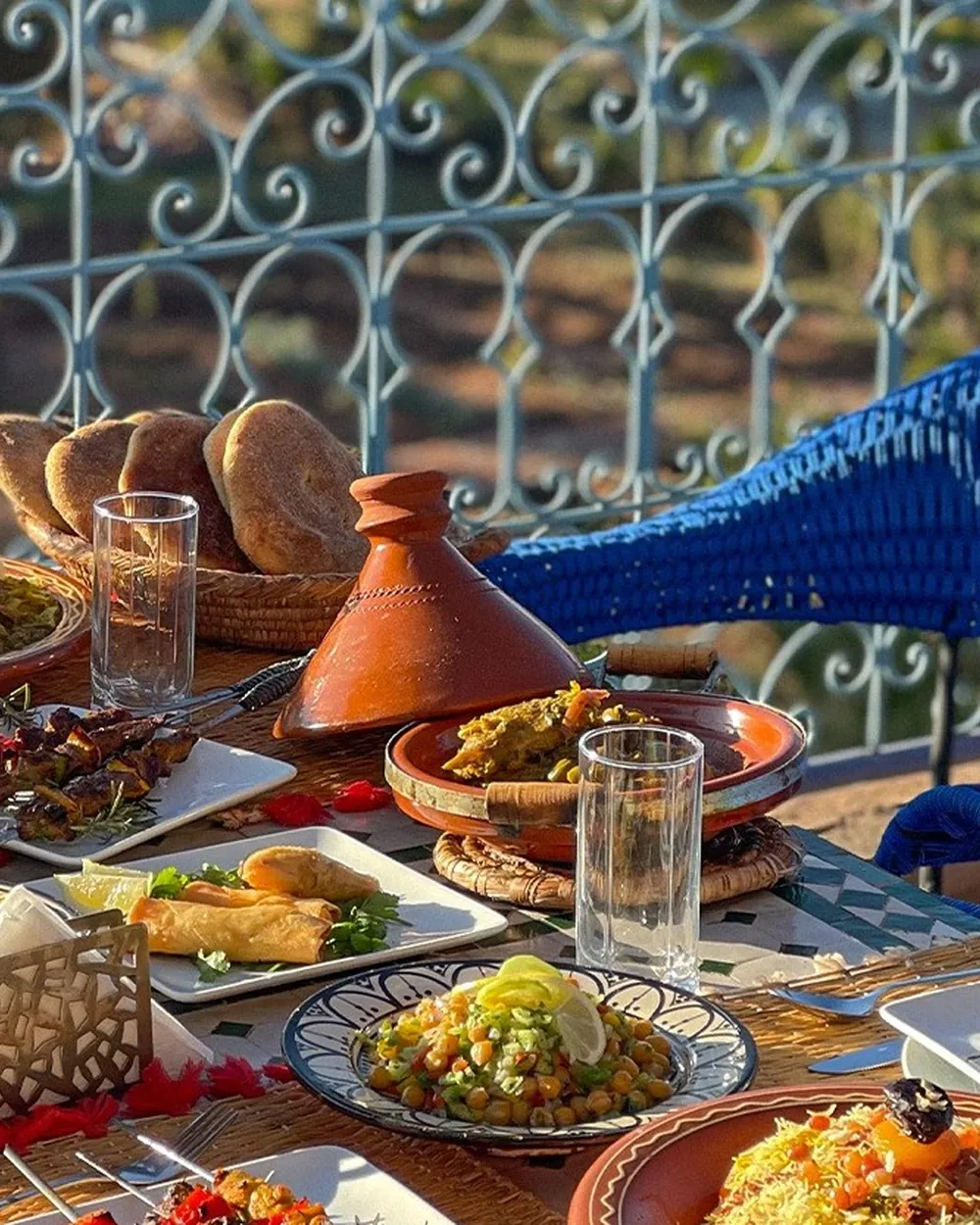 Petit-déjeuner préparé avec les produits du jardin
