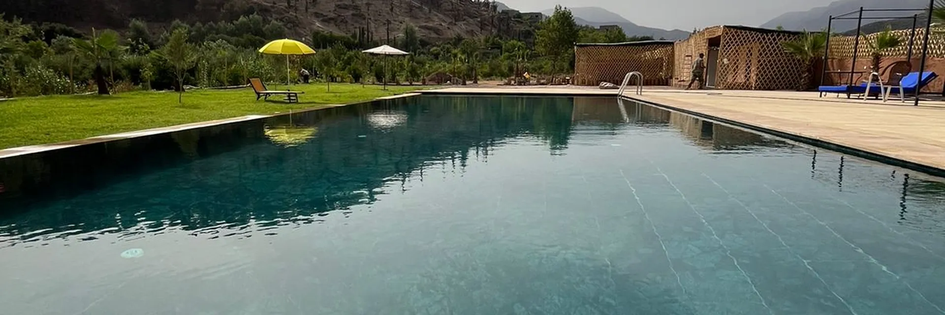The outdoor pool at Jnane Ayam Atlas