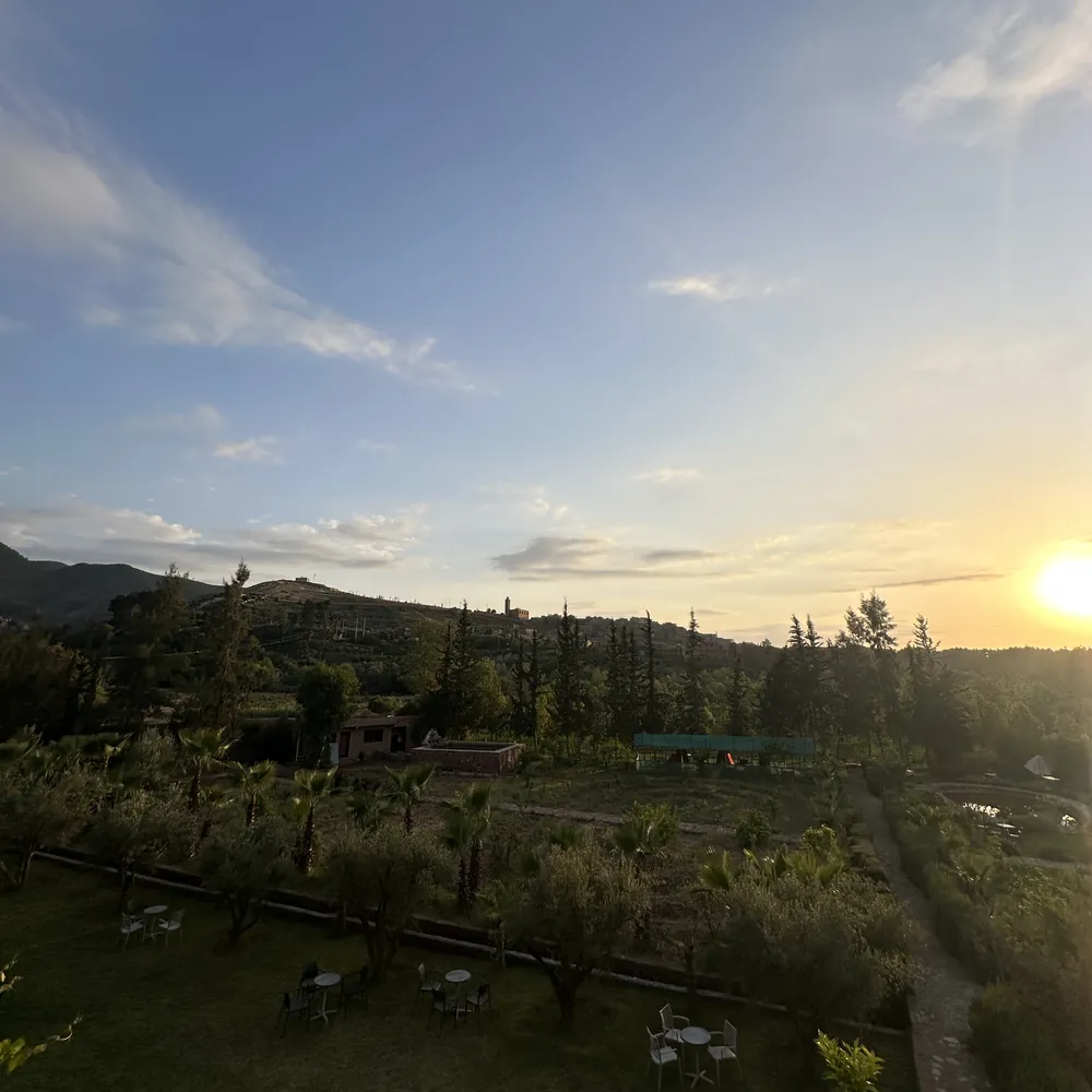 Panoramic view over the valley